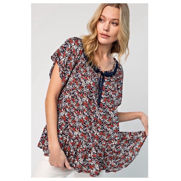 No. 72 1 LEFT 🇺🇸Printed button down top - Picture 4 of 5